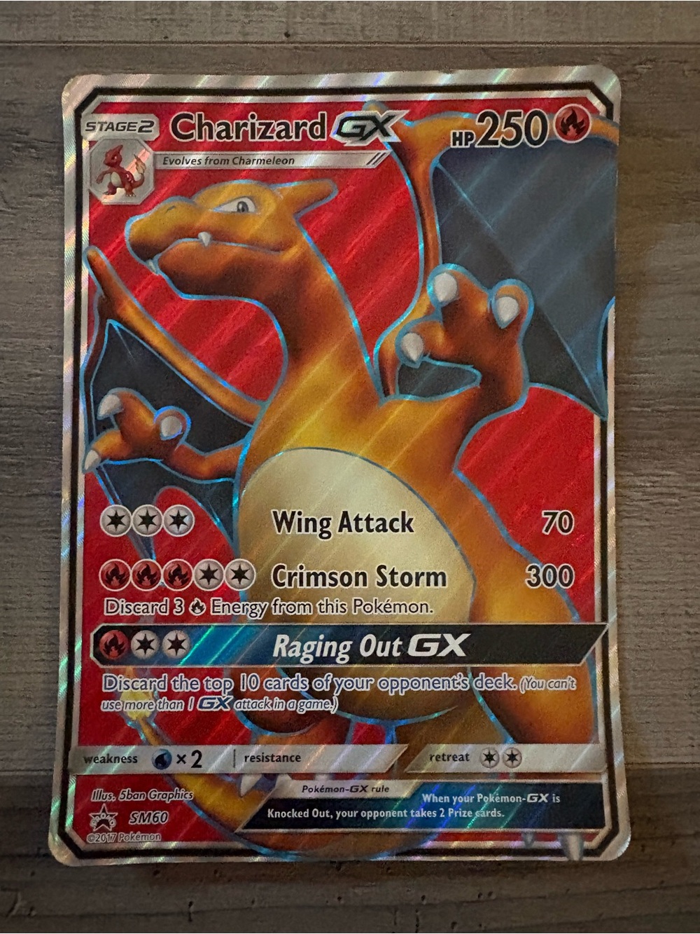 Charizard GX Card - Pokémon extra large card (hp250)